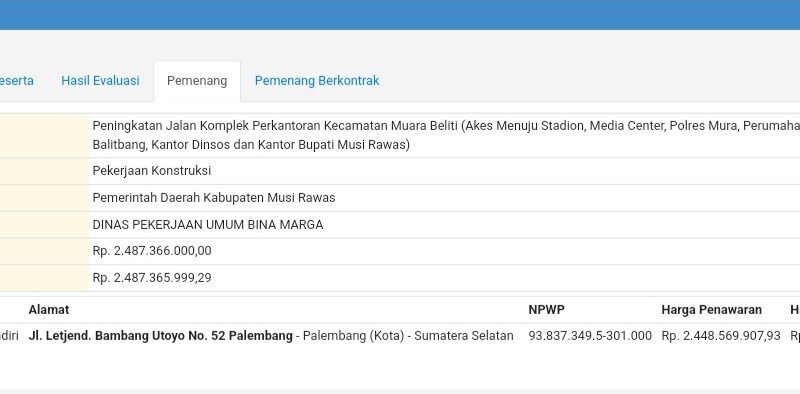 Modus dan Sengkarut Dana CSR 9,5M Stadion Musirawas