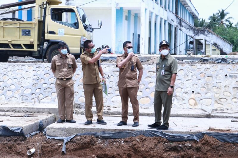 Persiapan HUT Kota Walikota Tinjau Pembangunan