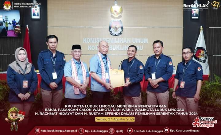 KPU Lubuklinggau Terima Pendaftaran Pasangan YOK – Rustam