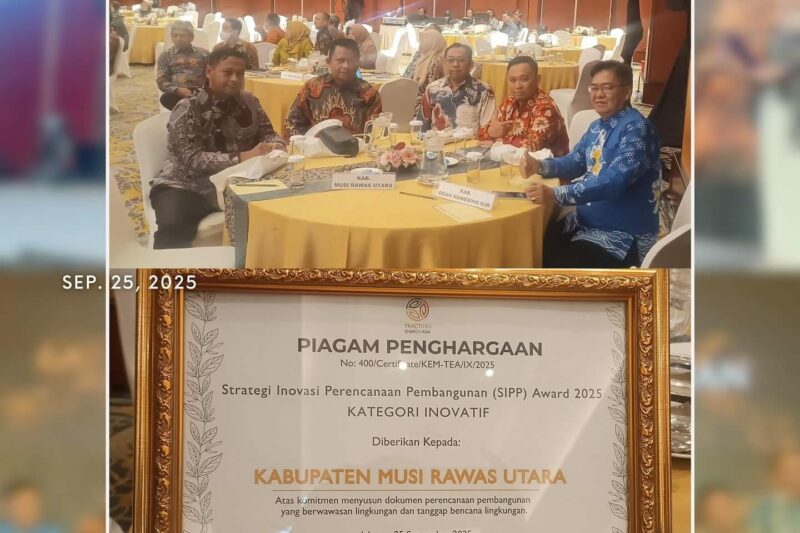 Kabupaten MURATARA Raih SIPP Award Kategori Kabupaten Inovatif 2025