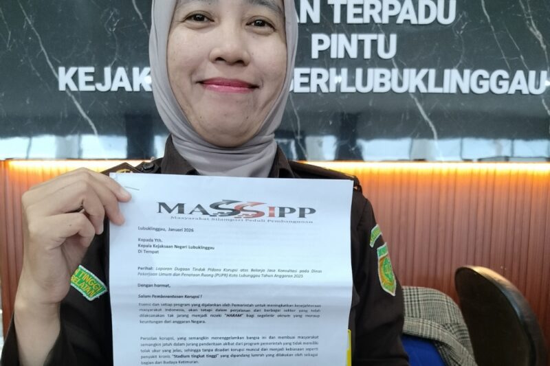 MASSIPP Laporkan Dugaan Penyimpangan Anggaran Belanja Jasa Konsultan Dinas PUPR TA 2025 ke Kejari Lubuklinggau