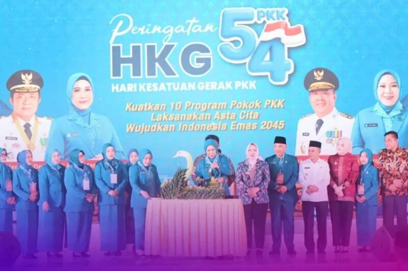 Bupati Musi Rawas Bersama Ketua PKK Hadiri Pembukaan HKG PKK ke 54