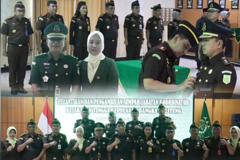 Aantomo Resmi Dilantik Sebagai Koordinator Kejati Kepulauan Bangka Belitung