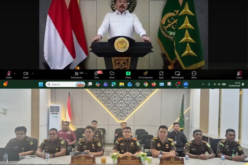 Kajari Teluk Bintuni Ikuti Musrenbang Kejaksaan RI 2026 Secara Daring, Dukung Transformasi Digital