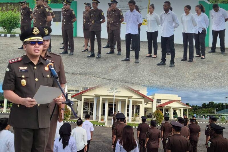 Pimpin Upacara HARGANAS, Kajari Teluk Bintuni: Keluarga Kuat, Pondasi Integritas Adhyaksa