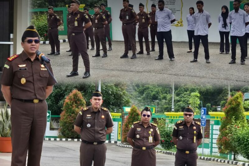 Kajari Teluk Bintuni Pimpin Apel Pagi, Tekankan Disiplin dan Soliditas