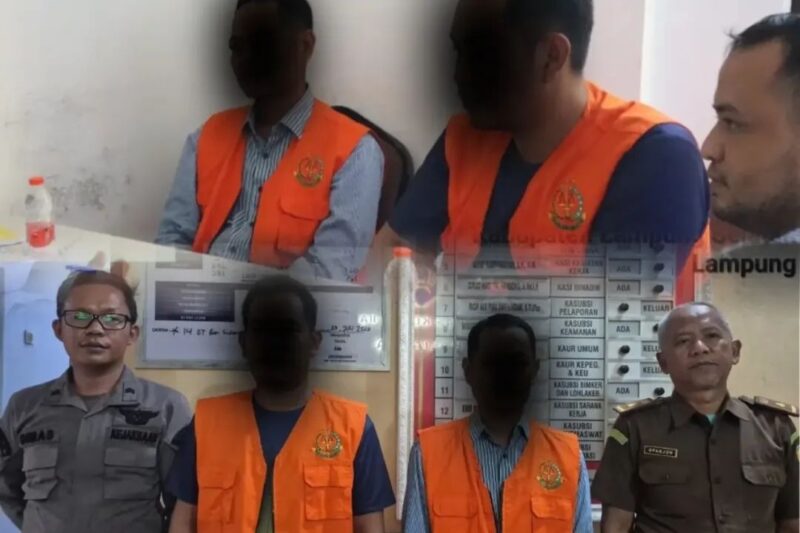 Kejari Lampung Selatan Terima Pelimpahan Dua Tersangka Kasus Dugaan Korupsi Pengelolaan Keuangan Desa Bangunan