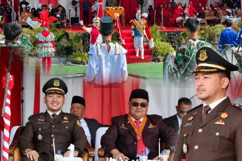 Kejari Lubuk Linggau Ikuti Upacara Aubade HUT Kemerdekaan RI ke-81