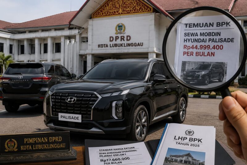 Meski Tabrak Aturan Pimpinan DPRD Lubuklinggau Tetap Sewa Mobdin Hyundai Palisade