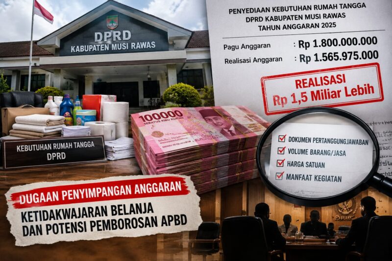Fantastis : Anggaran Rumah Tangga DPRD Musi Rawas Telan Anggaran 1,5 M lebih