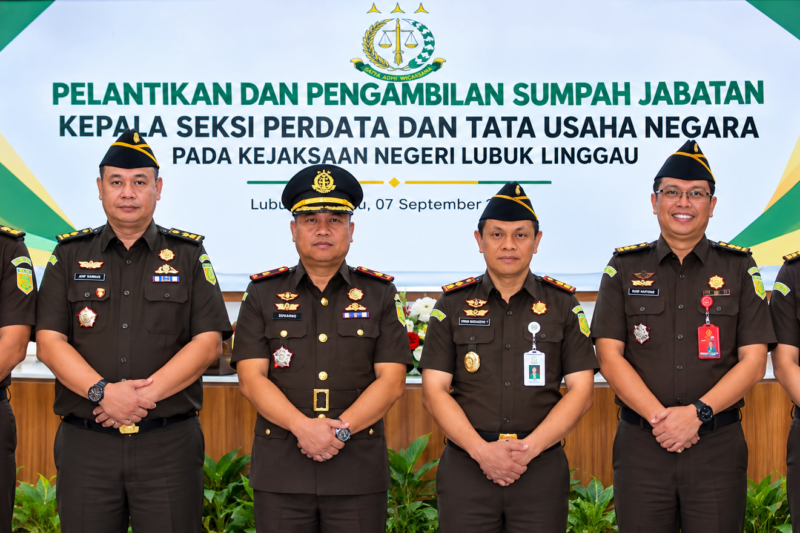 Erwan Mardiansyah  Resmi Dilantik sebagai Kasi Datun Kejari Lubuk Linggau