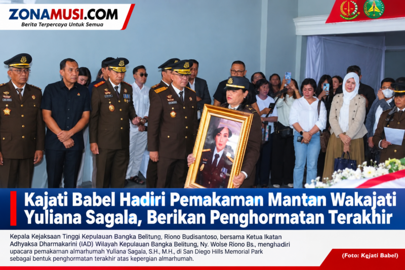 Kajati Babel Hadiri Pemakaman Mantan Wakajati Yuliana Sagala, Berikan Penghormatan Terakhir